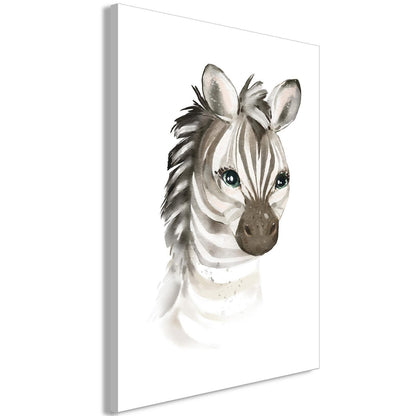 Leinwandbild - Little Zebra (1 Part) Vertical Artgeist