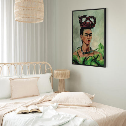 Leinwandbild - Frida Kahlo – Self-Portrait with Braid