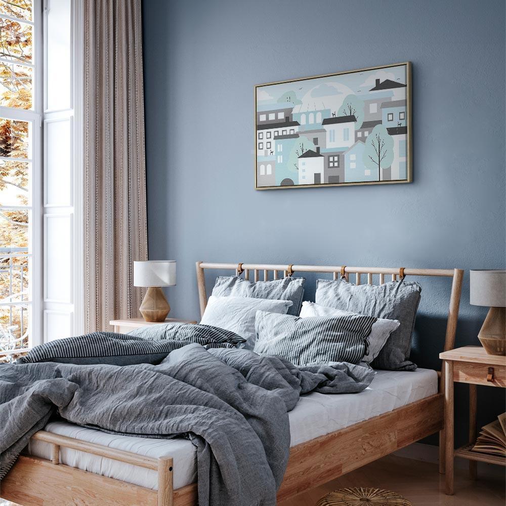 Leinwandbild - Colorful Town (1 Part) Wide