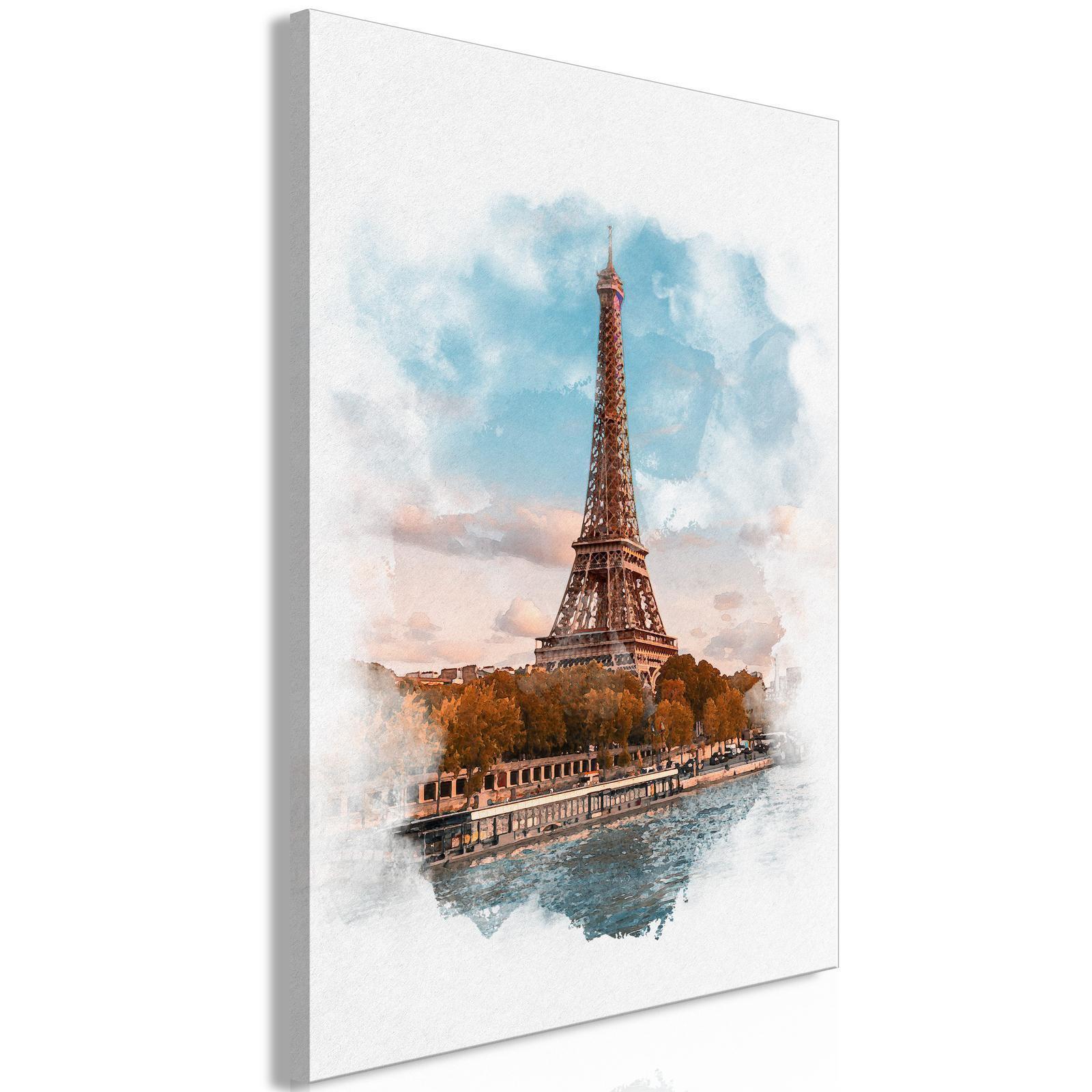 Leinwandbild - Paris View (1 Part) Vertical Artgeist