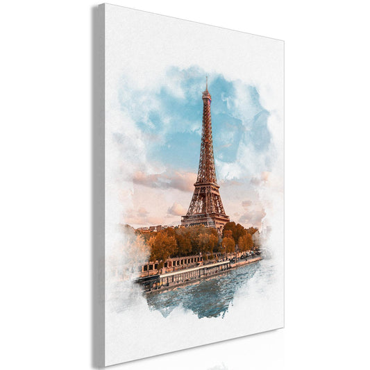 Leinwandbild - Paris View (1 Part) Vertical Artgeist