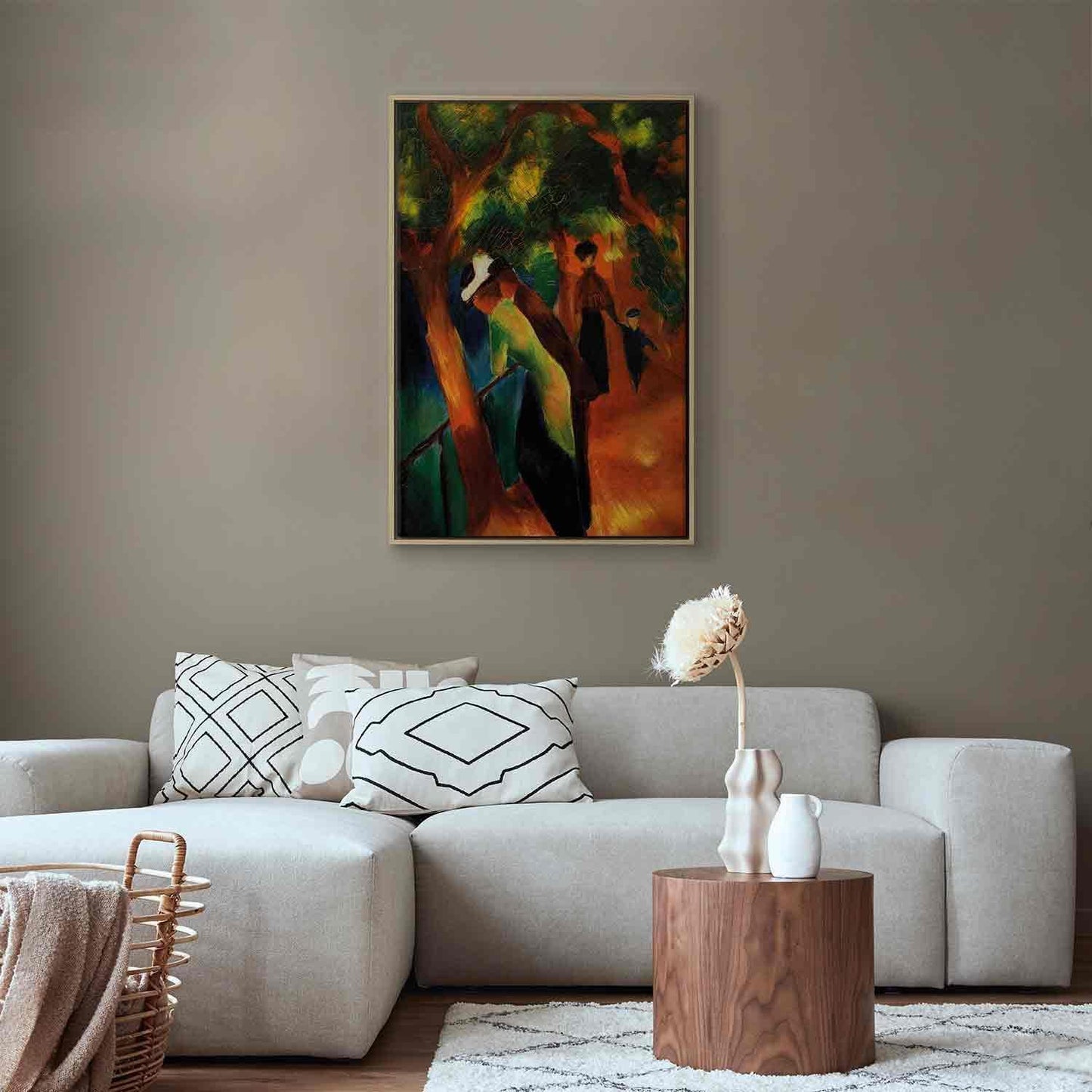 Leinwandbild - August Macke – Sunny Path