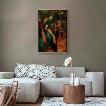 Leinwandbild - August Macke – Sunny Path