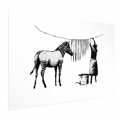Poster - Banksy: Zebra Washing