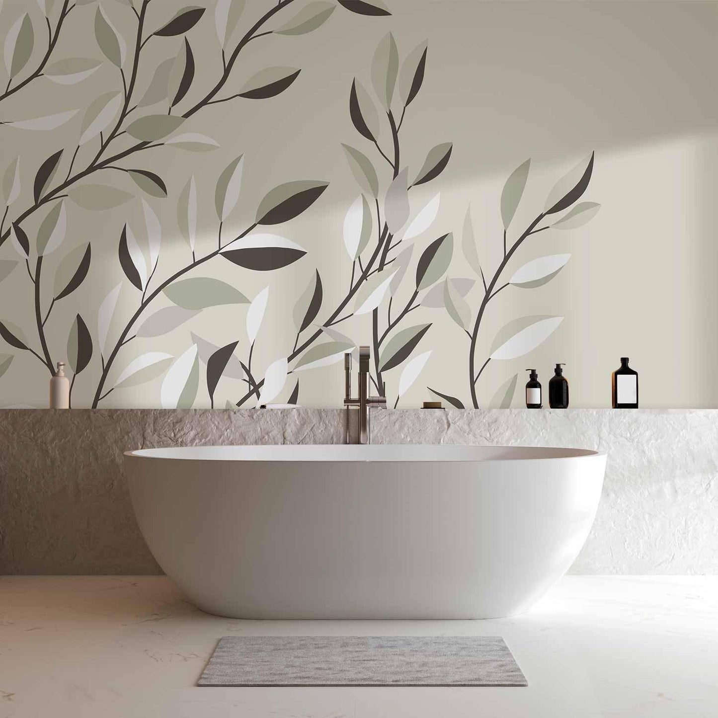 Fototapete - Climbing Leaves - First Variant