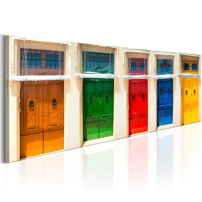 Leinwandbild - Colourful Doors