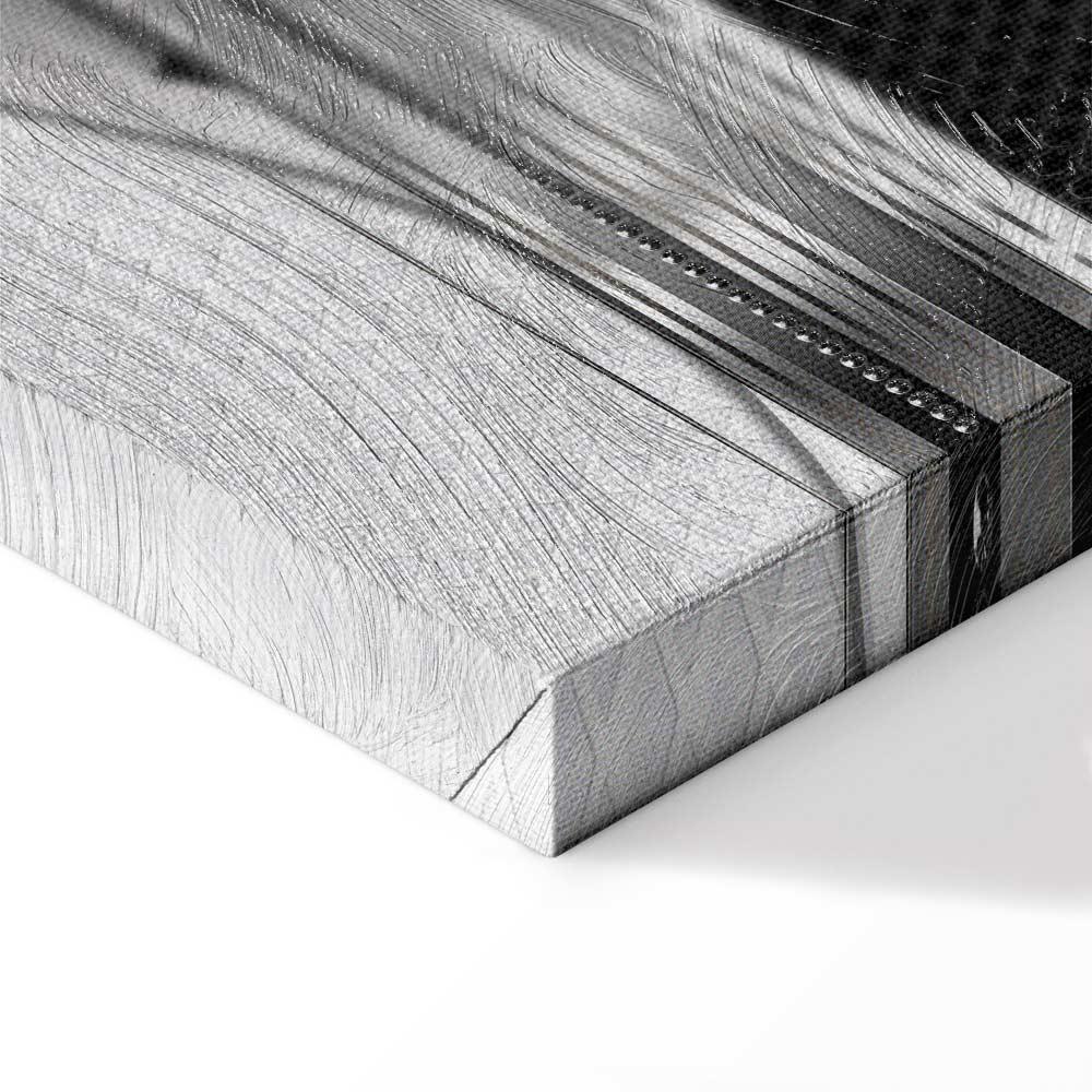 Leinwandbild - Silver Cut