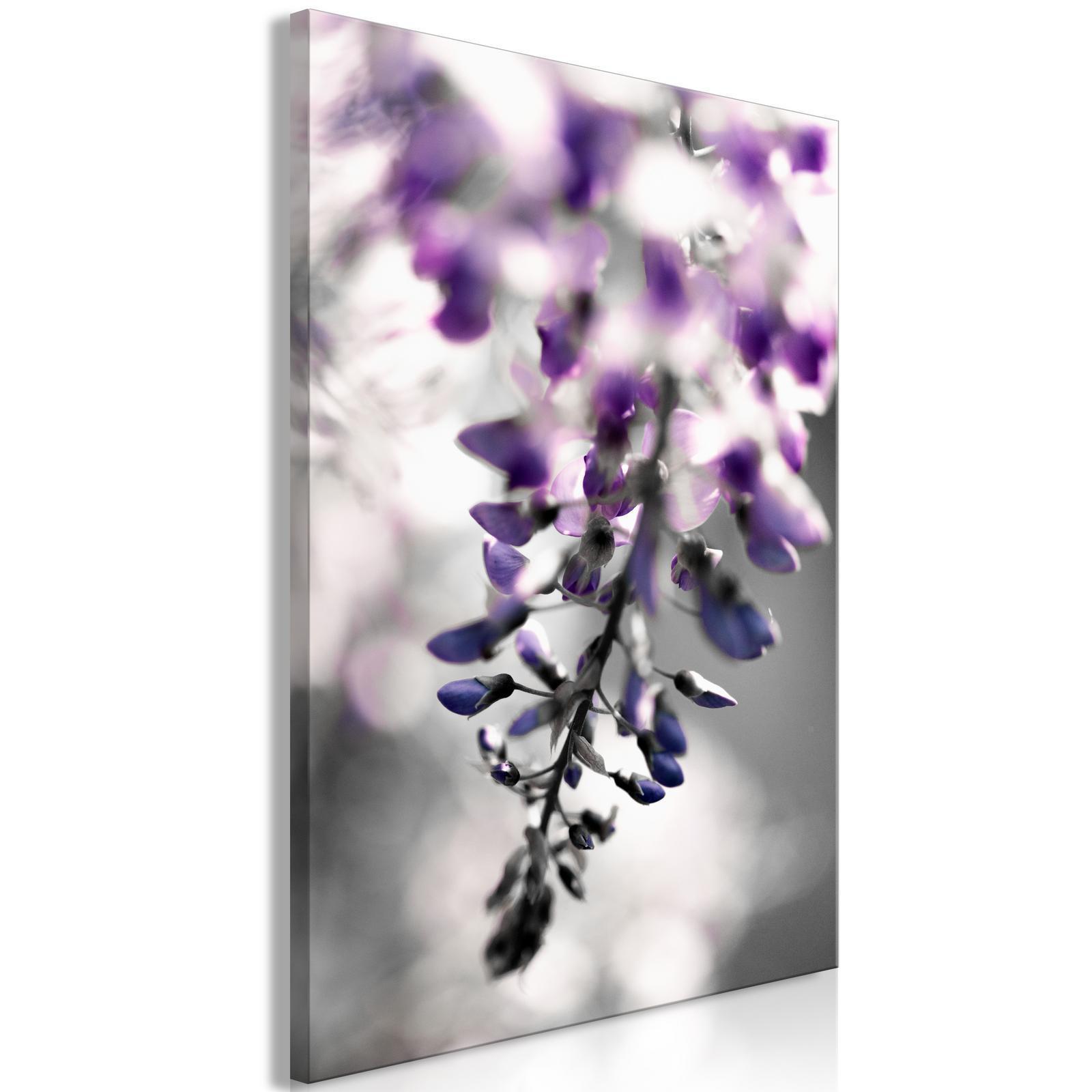 Leinwandbild - Violet Ringtones (1 Part) Vertical Artgeist