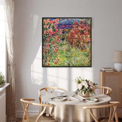 Leinwandbild - Claude Monet – La maison dans les roses