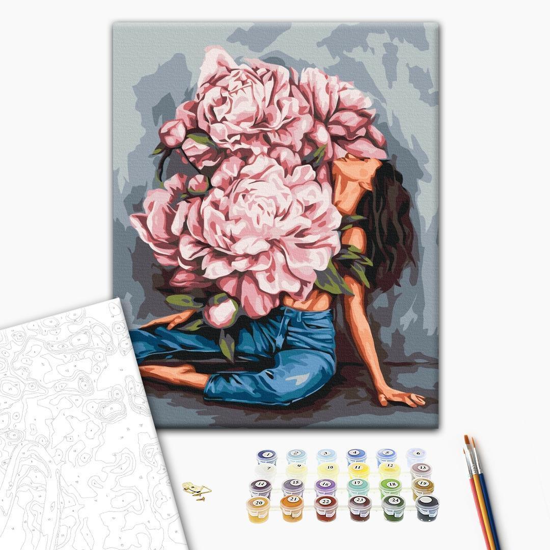 Malen nach Zahlen - Peony lover