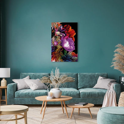 Leinwandbild - Nature in Summer Hues (1-part) - Flower Garden of Inspiration