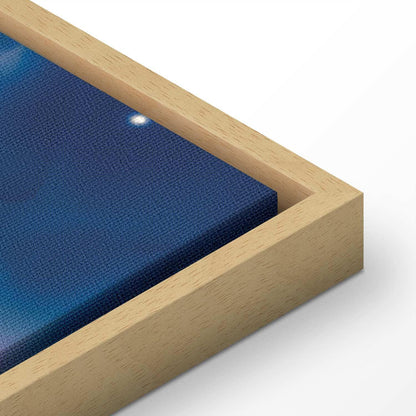 Leinwandbild - Starry Clouds and Delicate Light Over a Corner of the Sky