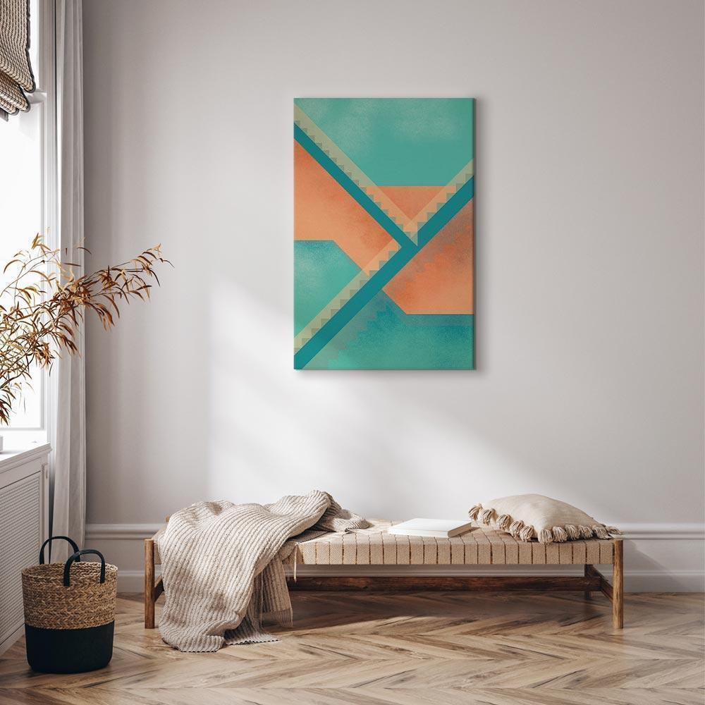 Leinwandbild - Stairs Composition (1 Part) Vertical