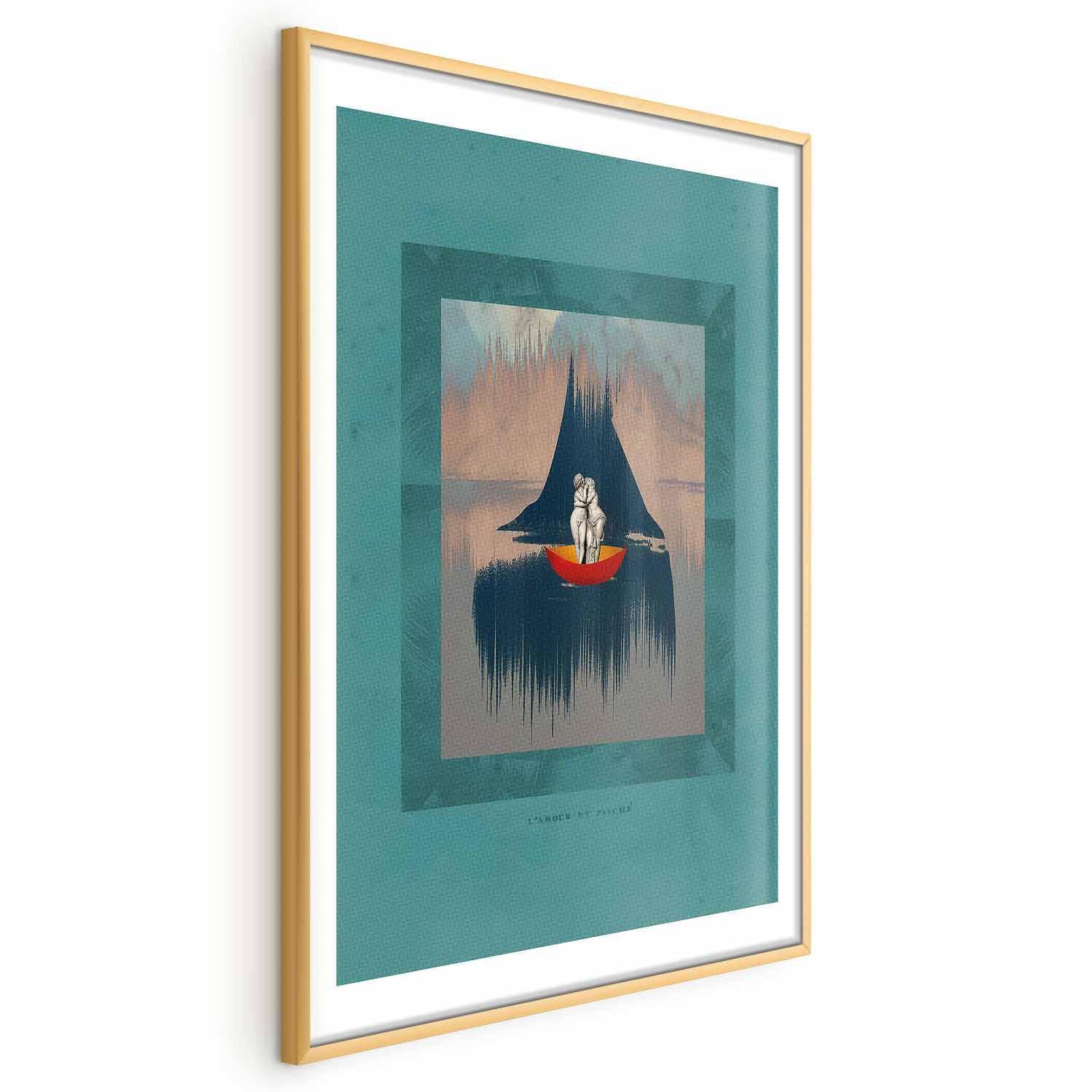 Poster - Couple on a Boat Artgeist