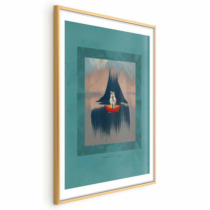 Poster - Couple on a Boat Artgeist