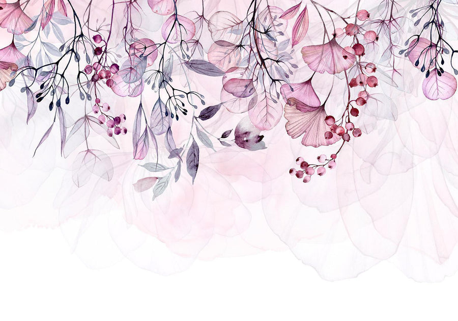 Fototapete - Foggy Nature - Pink Artgeist