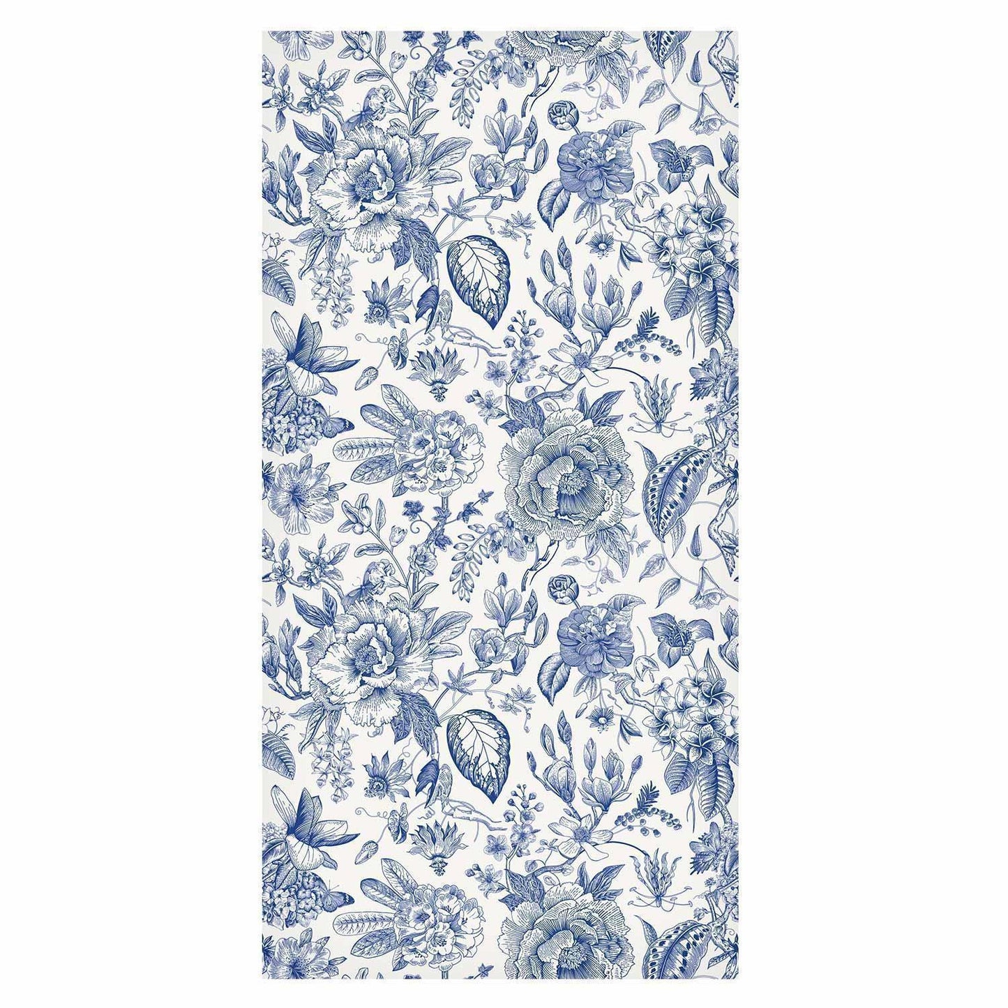 Tapete - Illustration with blue flowers