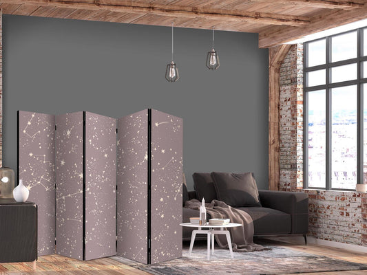 Paravent - Night Sky - Artistic Constellations and Stars in Pastel Shades Artgeist