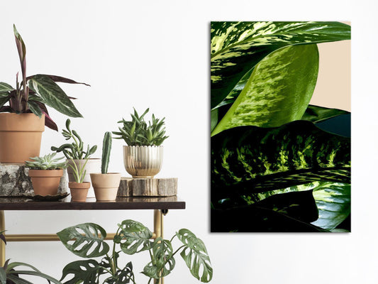 Leinwandbild - Dieffenbachia (1 Part) Vertical Artgeist