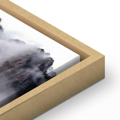 Leinwandbild - High Mountains in Mist (1-part) - Landscape of Clouds Amid Rocks