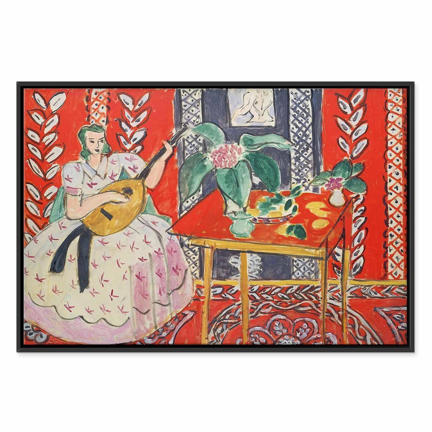 Leinwandbild - Henri Matisse – The Lute