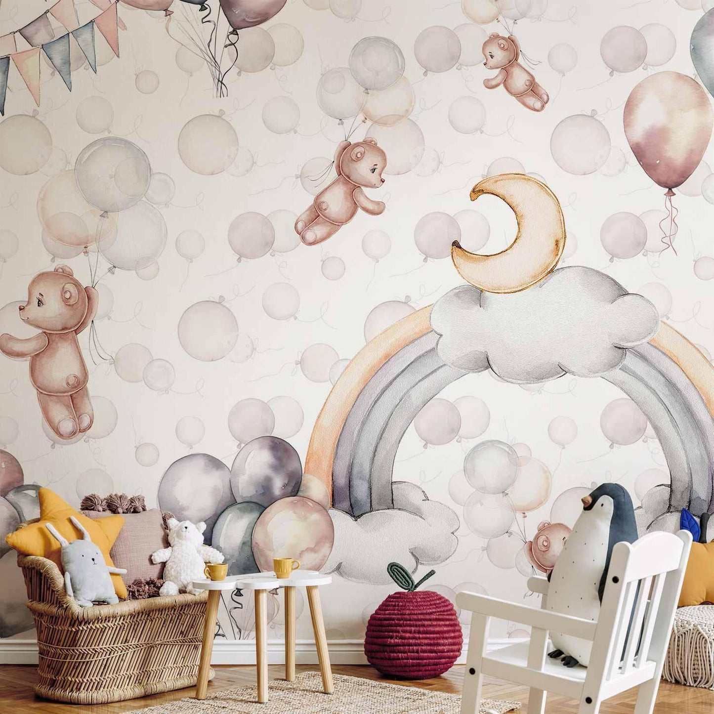 Fototapete - Bears in the Sky