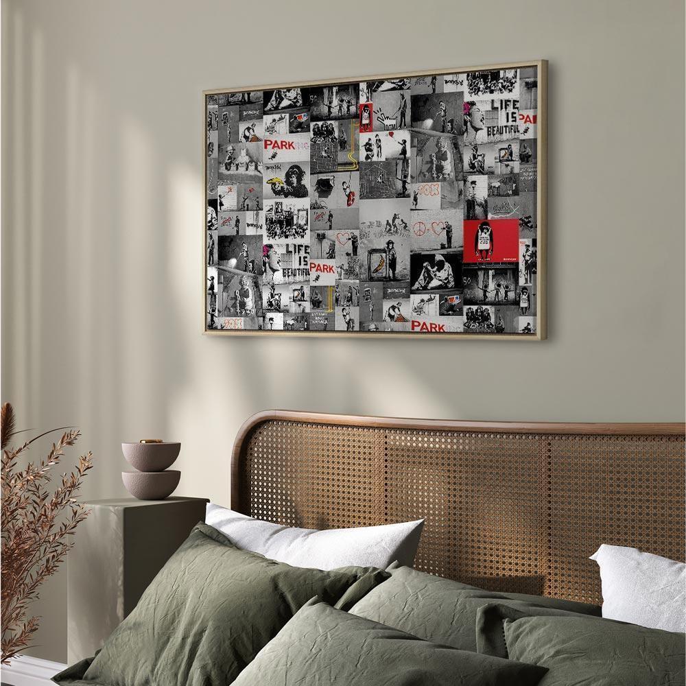 Leinwandbild - Street Art: Banksy