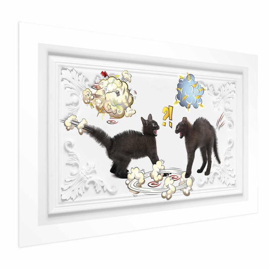 Poster - Cat Fight Artgeist