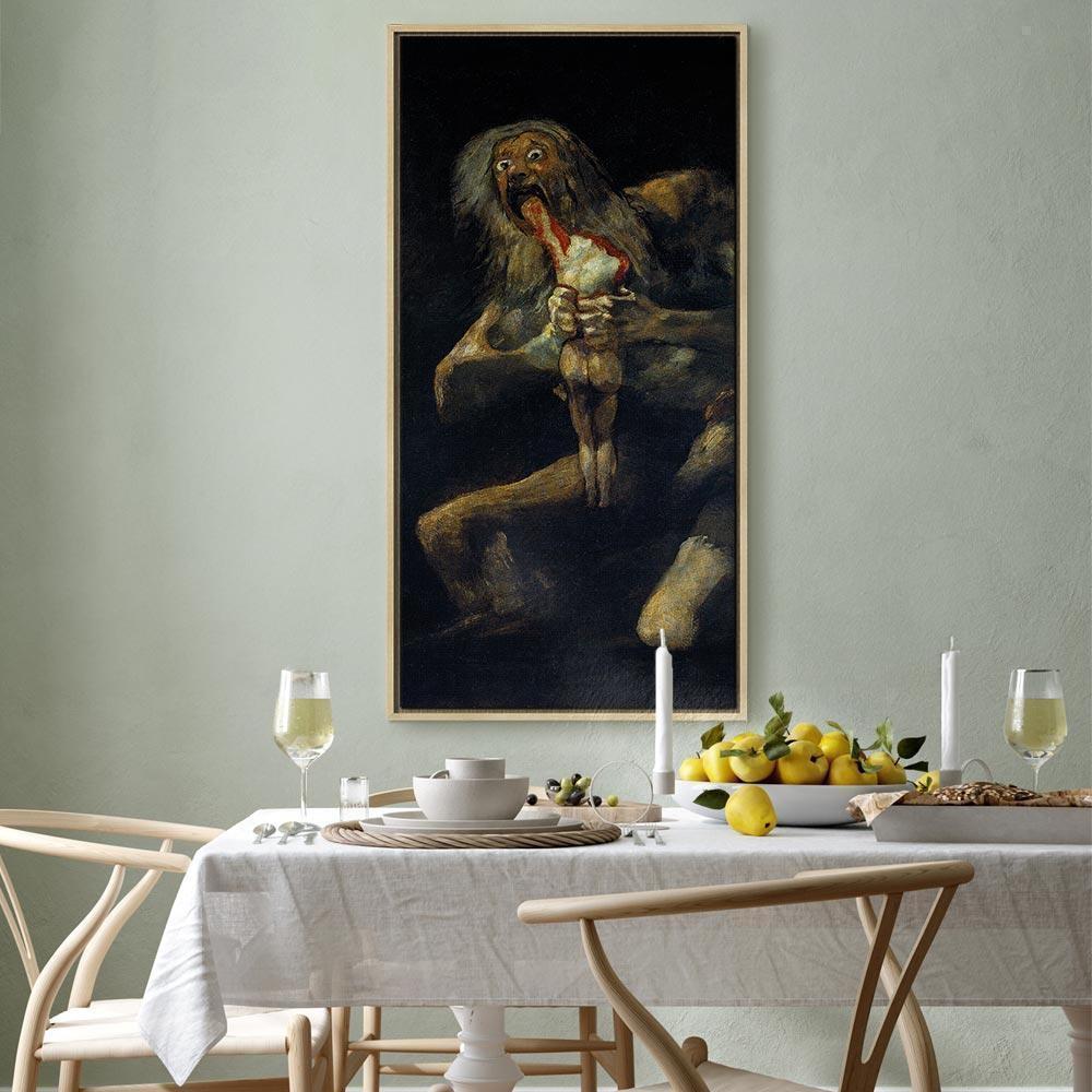 Leinwandbild - Francisco Goya – Saturn Devouring His Son