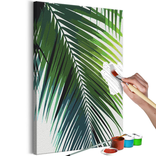 Malen nach Zahlen - Green Plume