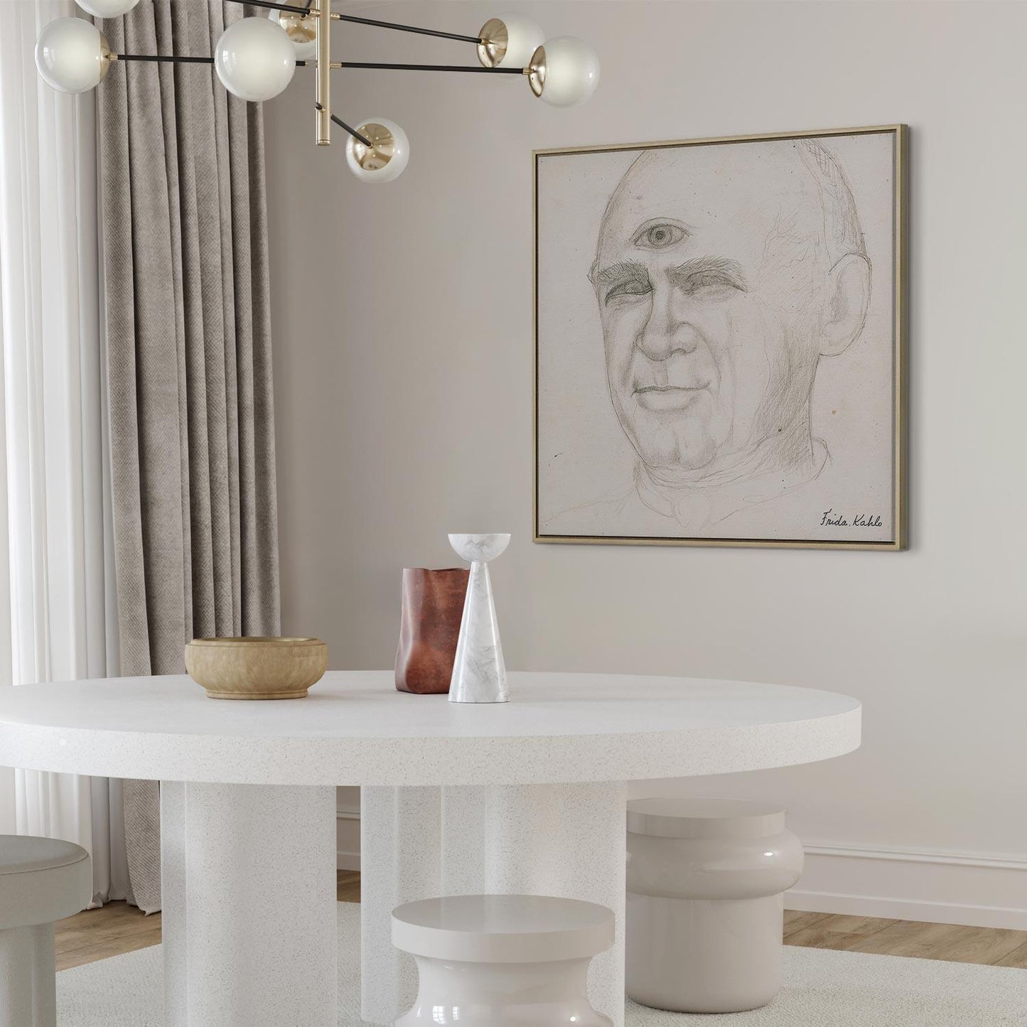 Leinwandbild - Frida Kahlo – Portrait of Nacho Aguirre