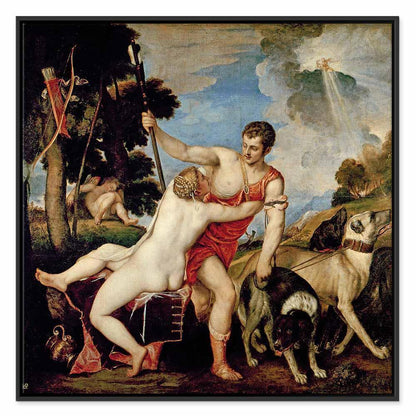 Leinwandbild - Titian – Venus and Adonis