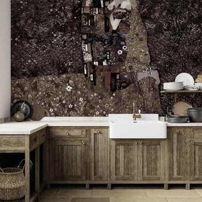Fototapete Klimt Inspiration – Zarte Goldtöne im Jugendstil