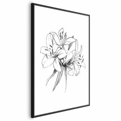 Poster - Drawn Flowers Artgeist