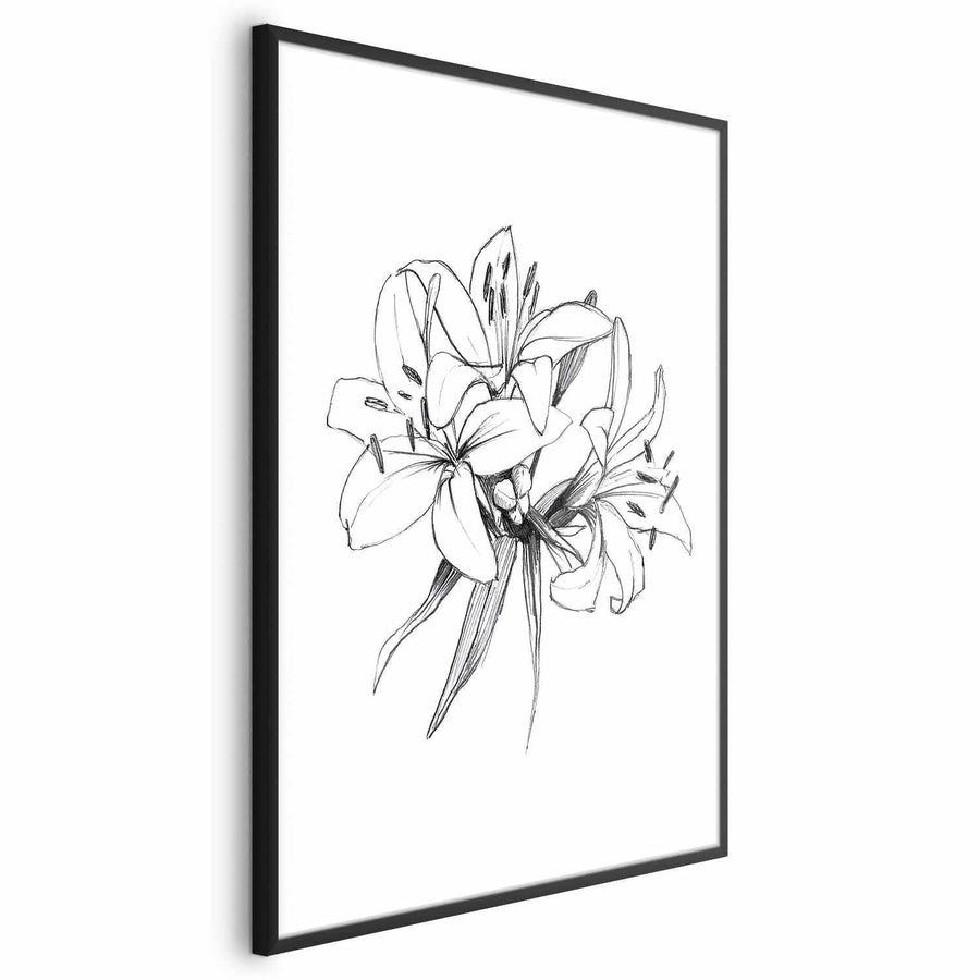 Poster - Drawn Flowers Artgeist