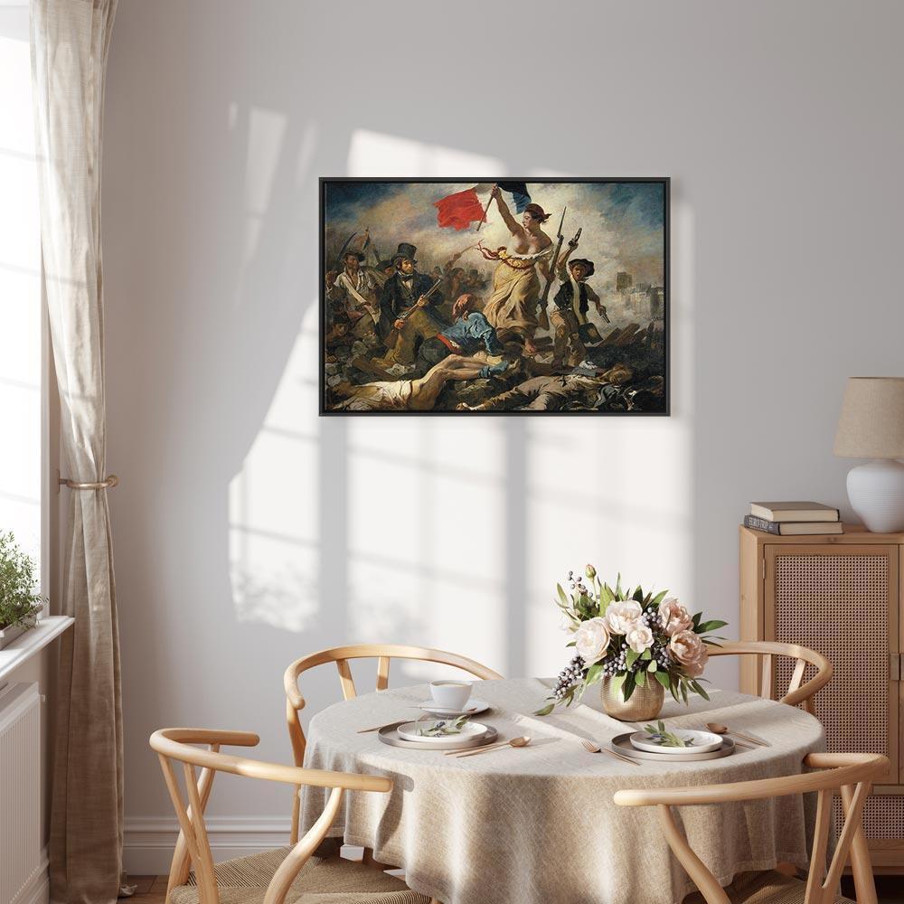 Leinwandbild - Eugène Delacroix – Liberty Leading the People