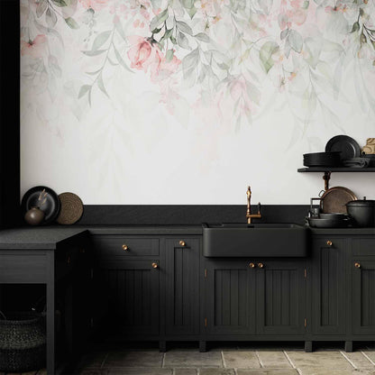 Fototapete - Waterfall of Roses - First Variant