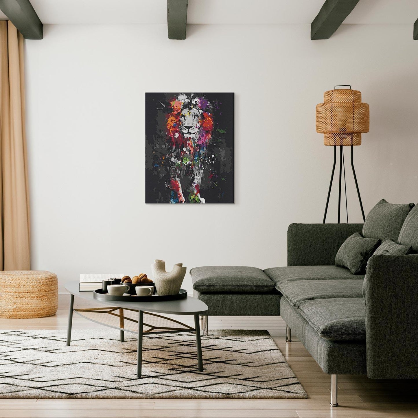 Malen nach Zahlen - Colourful Animals: Lion