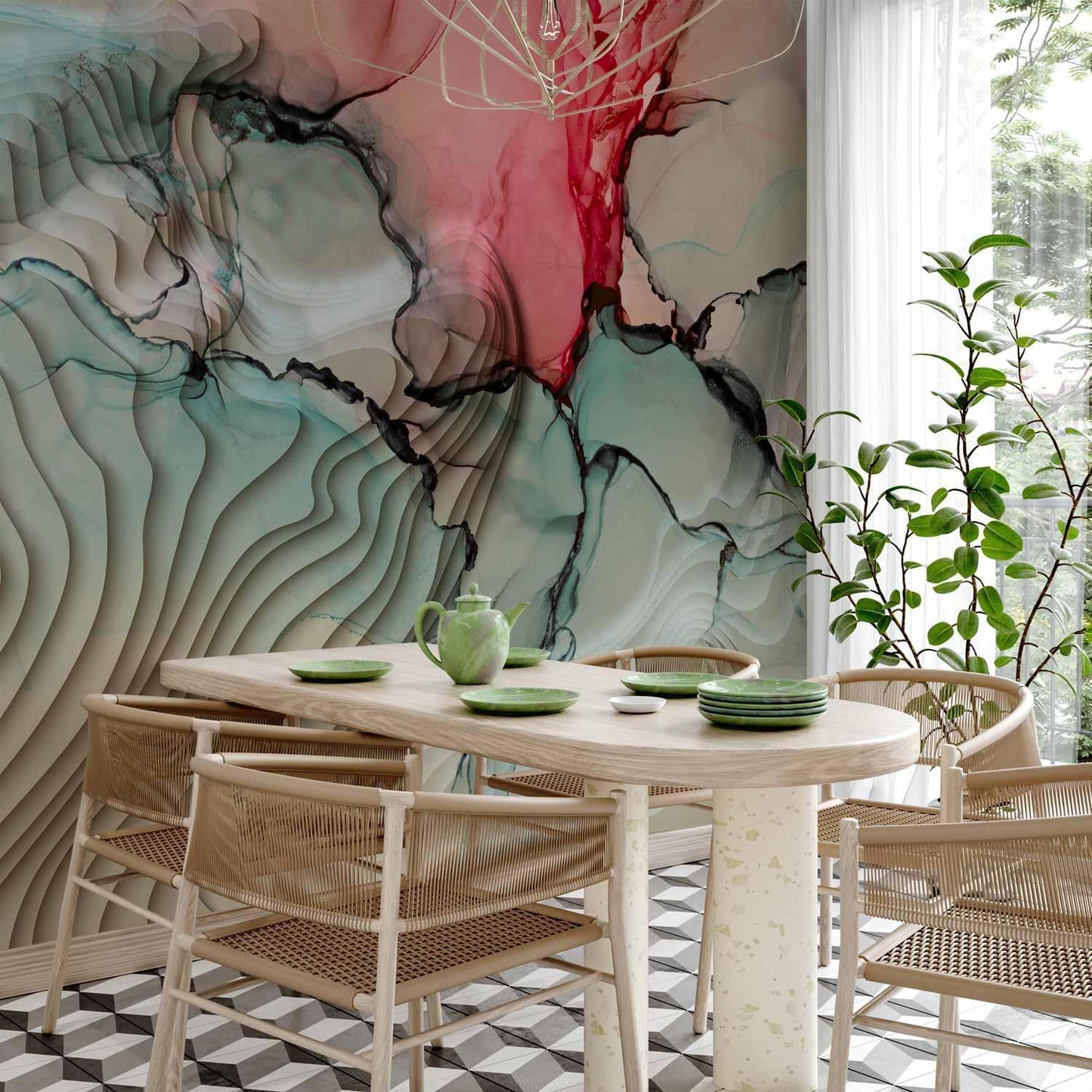 Fototapete - Three-Dimensional Inception