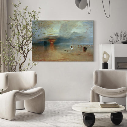 Leinwandbild - Calais Beach, Low Tide Artgeist