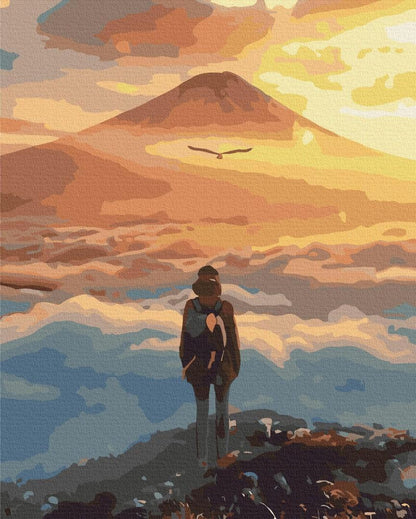 Malen nach Zahlen - At the summit at dawn