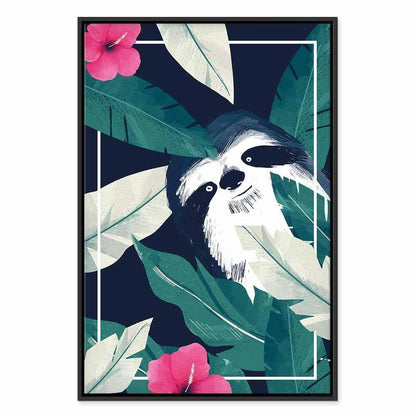 Leinwandbild - Sloth in the Tropics (1 Part) Vertical