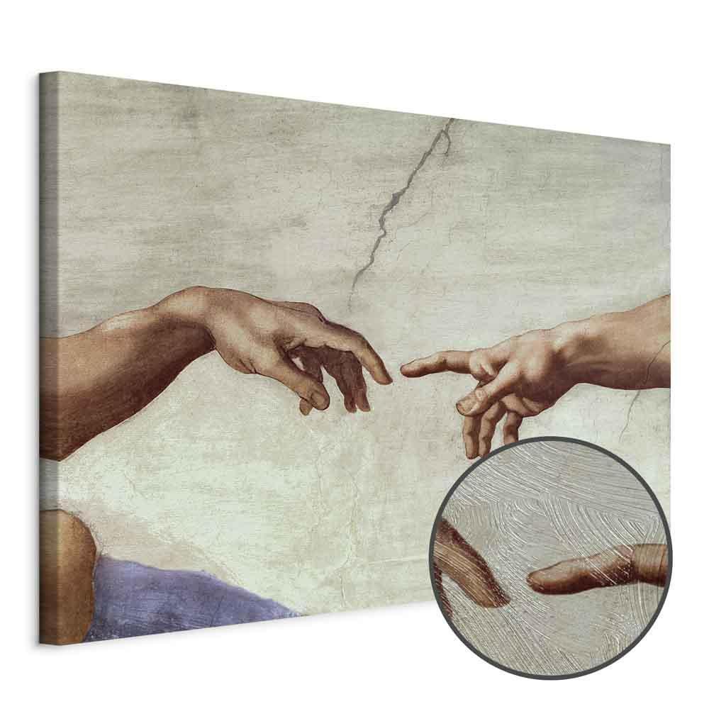 Leinwandbild - Michelangelo – The Creation of Adam (hands)