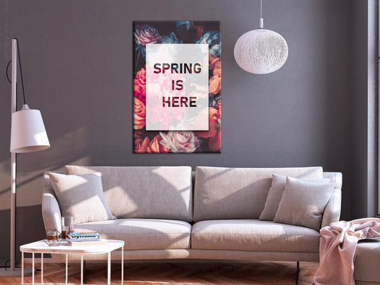 Leinwandbild - Spring Is Here (1 Part) Vertical Artgeist