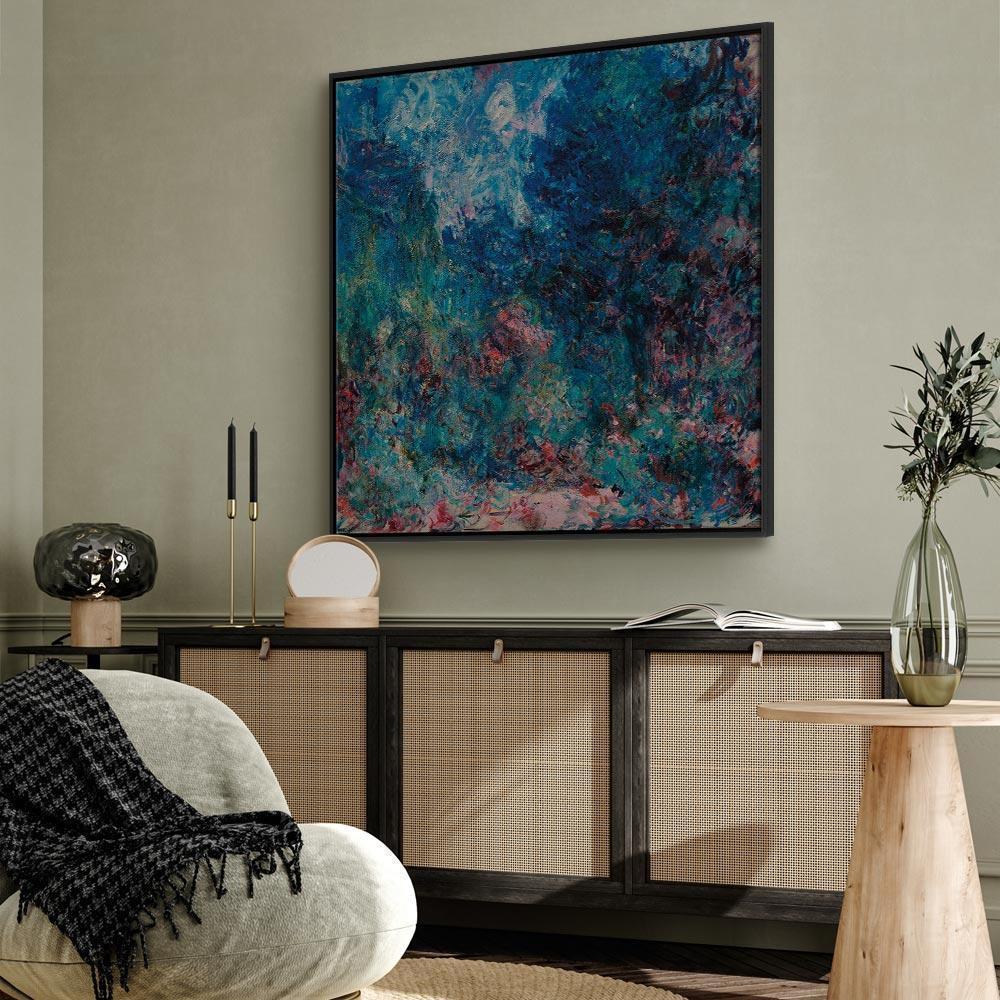 Leinwandbild - Claude Monet – La maison de l'artiste vue du jardin aux roses