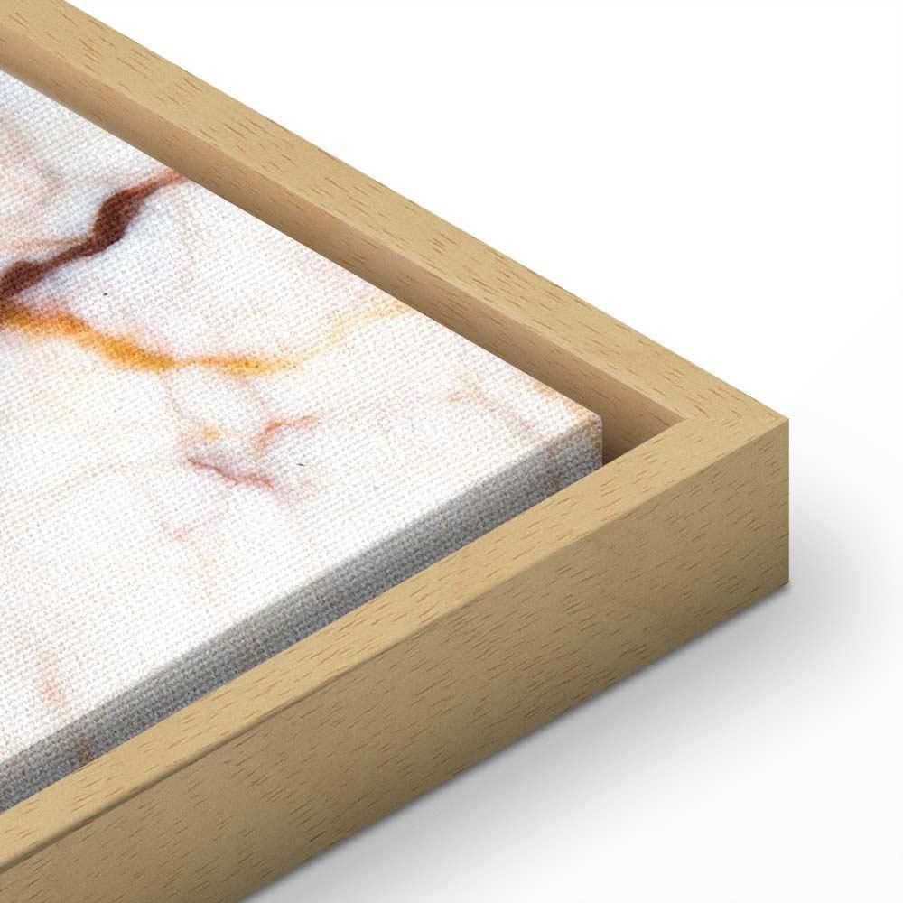 Leinwandbild - Elegance of a Flower (1-part) - Delicate Lily on Marble in Sepia