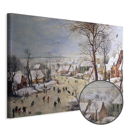 Leinwandbild - Pieter Bruegel the Elder – Winter Landscape with Birdtrap