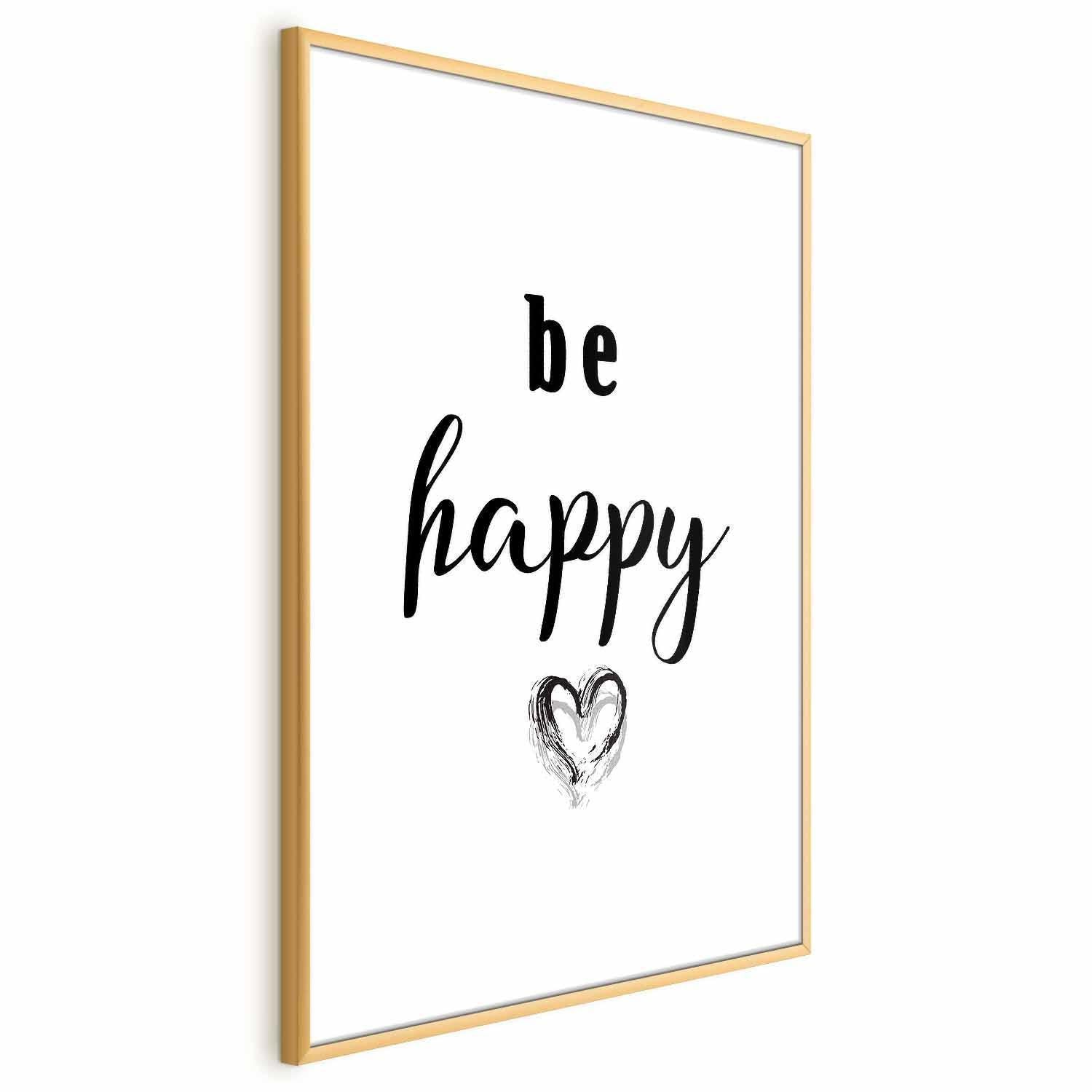 Poster - Be Happy Artgeist