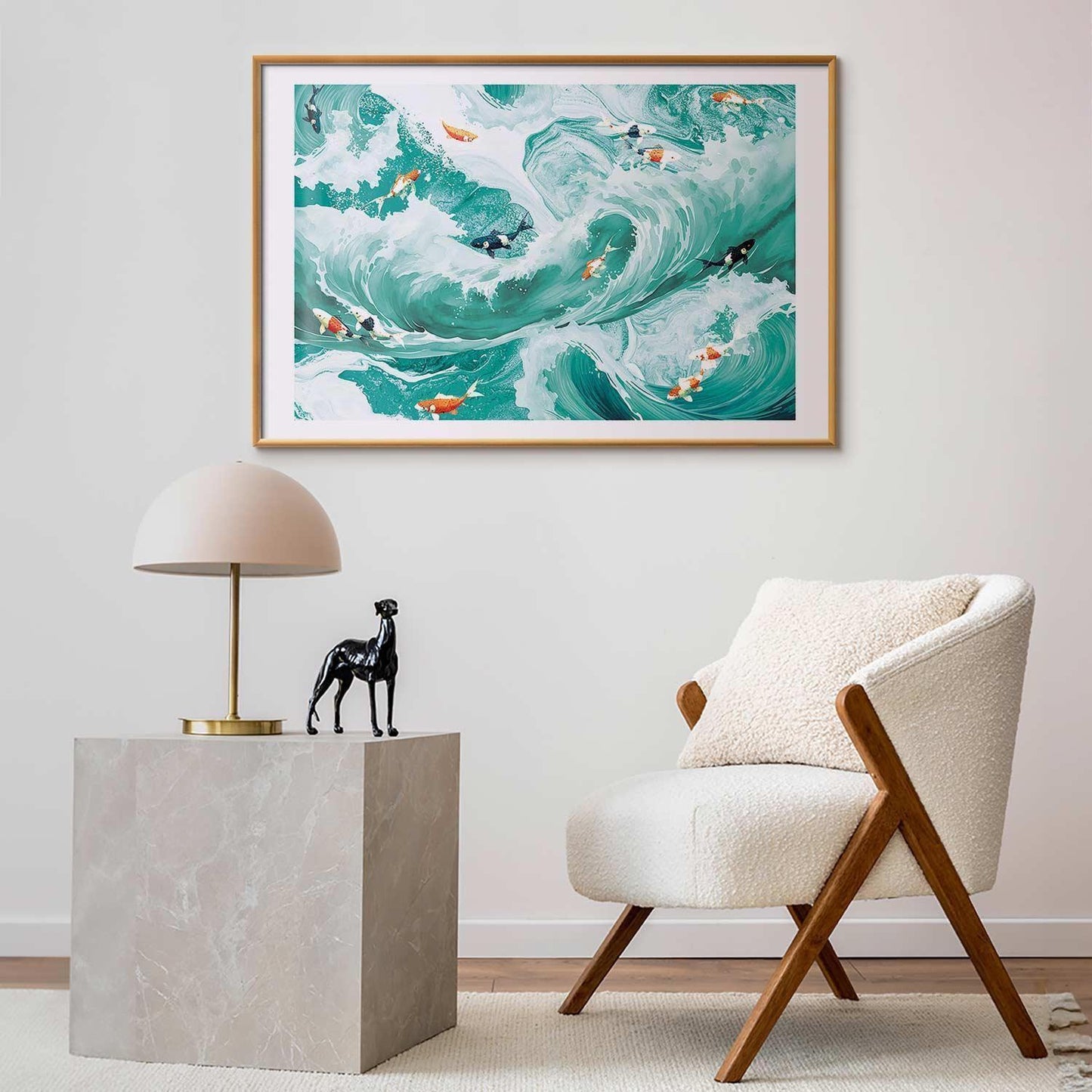 Poster - Fish and Waves Artgeist
