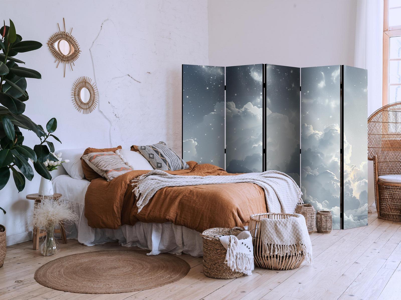 Paravent - Astral Calm: Stars Scattered Above Gentle Clouds Artgeist